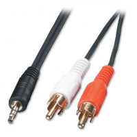 Cavo Audio Jack 3.5mm M a 2xRCA M, 5m